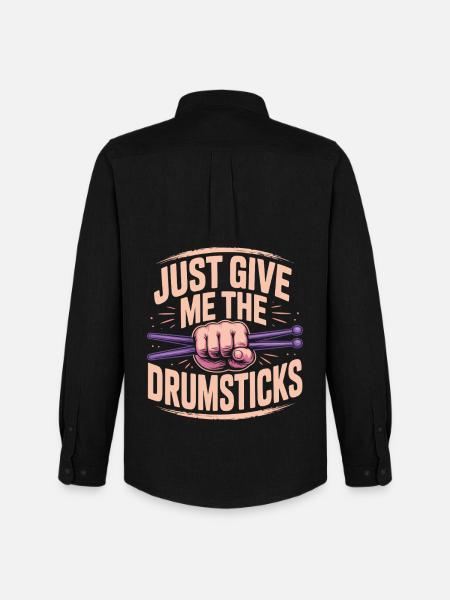 Cardio Drummer Cardio Drumming - Men's Oxford Shirt by Stanley/Stella - black