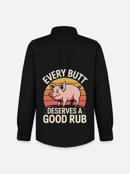 Grilling Griller BBQ Smoker Funny Saying - Men's Oxford Shirt by Stanley/Stella - black
