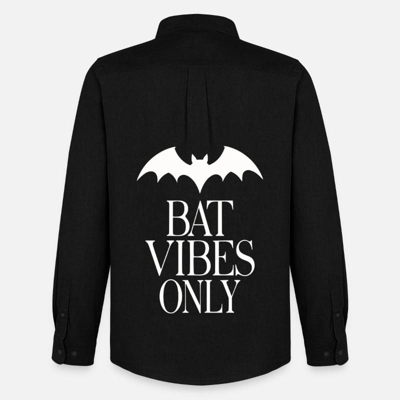 Bat Vibes Only – Goth Statement - Men's Oxford Shirt by Stanley/Stella - black