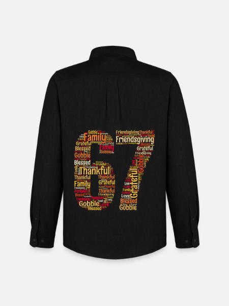 Thanksgiving 67 Memes – Gen Alpha Slang - Men's Oxford Shirt by Stanley/Stella - black