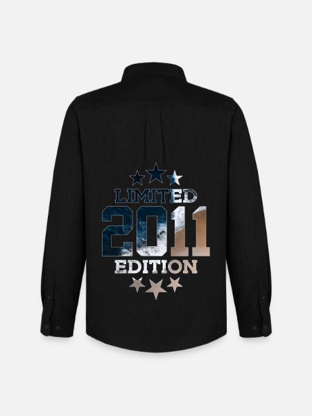 ÉDITION LIMITÉE 2011 15E ANNIVERSAIRE - Chemise Oxford homme Stanley/Stella - noir