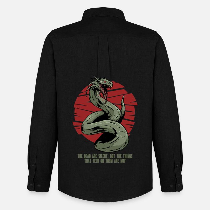 Basilisk Mythological Creatures - Men's Oxford Shirt by Stanley/Stella - black