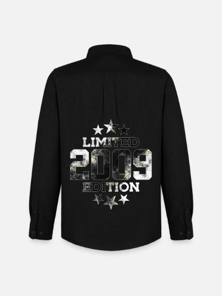 ÉDITION LIMITÉE 2009 17E ANNIVERSAIRE - Chemise Oxford homme Stanley/Stella - noir