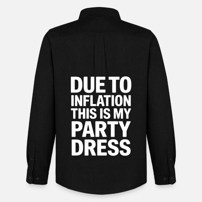 Inflation-Partykleid Spruch - Männer Oxford Hemd von Stanley/Stella - Schwarz