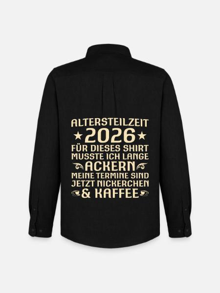 Altersteilzeit 2026 Lustiges Kollege Abschied - Männer Oxford Hemd von Stanley/Stella - Schwarz