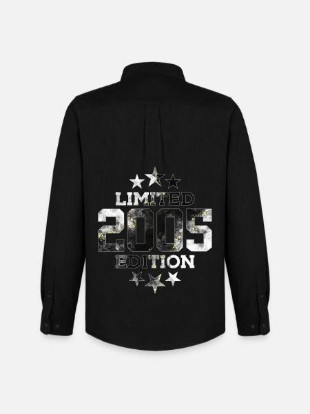 ÉDITION LIMITÉE 21E ANNIVERSAIRE 2005 - Chemise Oxford homme Stanley/Stella - noir
