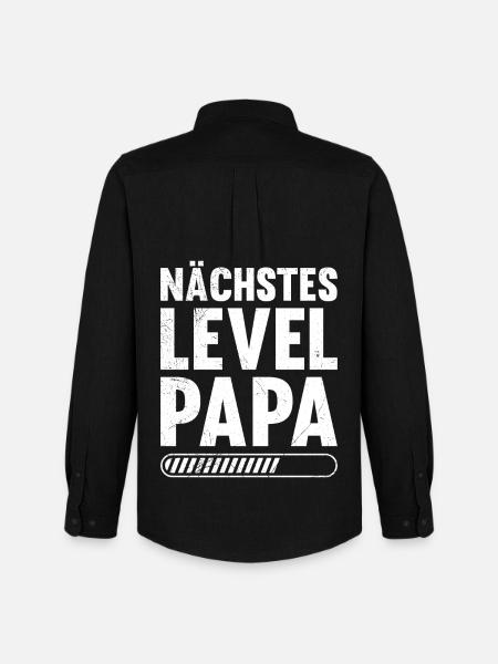 Gamer NEXT LEVEL DAD Funny - Men's Oxford Shirt by Stanley/Stella - black