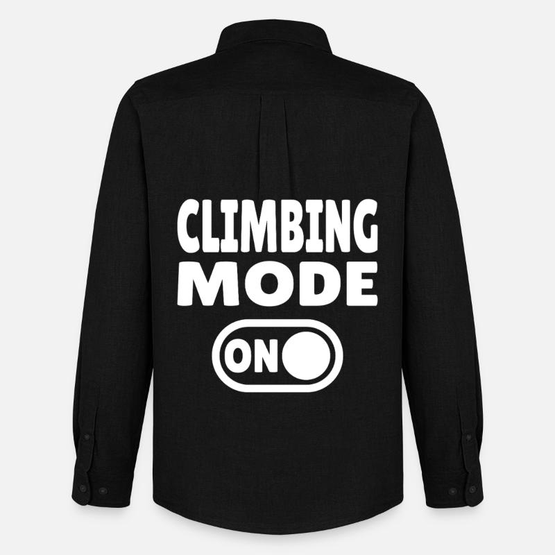 Climbing Mode ON – Boulder & Kletter Style - Men's Oxford Shirt by Stanley/Stella - black