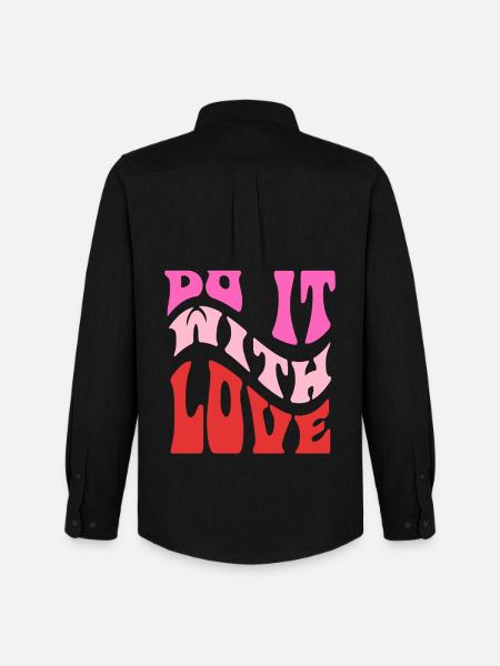 It It Love Retro Lettering - Men's Oxford Shirt by Stanley/Stella - black