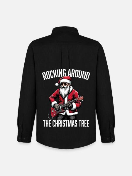 Rocking around the Christmas Tree - Men's Oxford Shirt by Stanley/Stella - black
