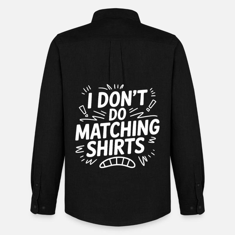 I Don't Do Matching Shirts - Männer Oxford Hemd von Stanley/Stella - Schwarz