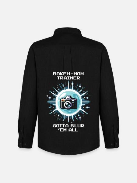 Bokeh Pro | Photography Bokeh Blur - Men's Oxford Shirt by Stanley/Stella - black