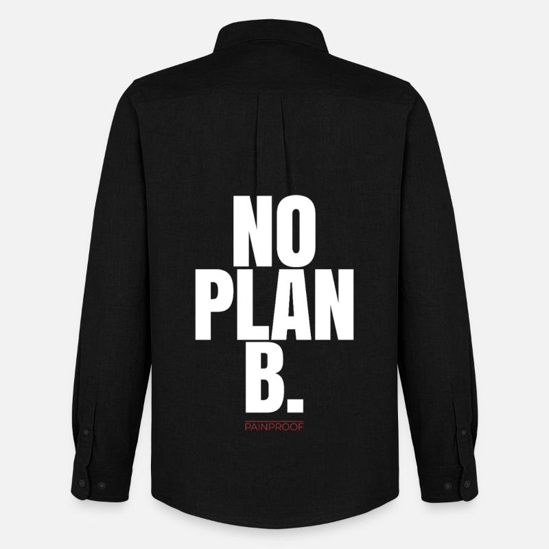 NO PLAN B - Männer Oxford Hemd von Stanley/Stella - Schwarz