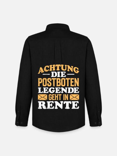Postman ATTENTION POSTMAN LEGEND RETIRED - Men's Oxford Shirt by Stanley/Stella - black