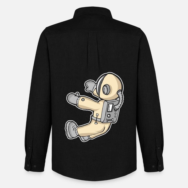 SPACE - Männer Oxford Hemd von Stanley/Stella - Schwarz