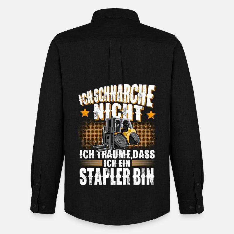 Gabelstapler Stapler - Männer Oxford Hemd von Stanley/Stella - Schwarz