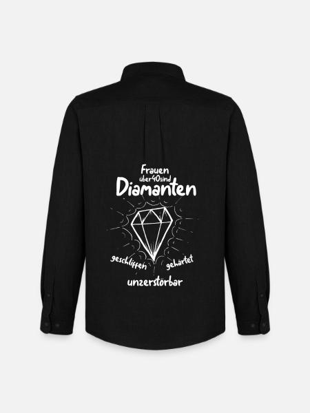 Women's 40th Birthday - Men's Oxford Shirt by Stanley/Stella - black