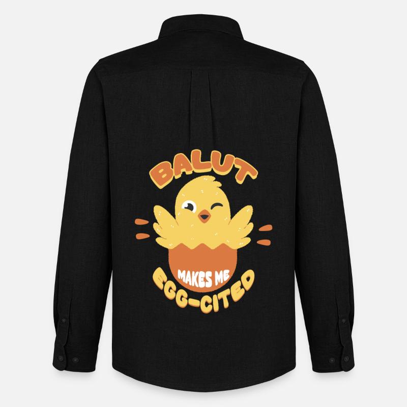 Balut Makes Me Egg-Cited Phillippinen - Männer Oxford Hemd von Stanley/Stella - Schwarz
