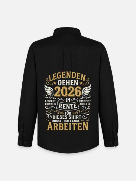 Legends to Retire in 2026 – Shirt - Men's Oxford Shirt by Stanley/Stella - black