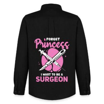 Surgeon's dreams instead of princess - Men's Oxford Shirt by Stanley/Stella - black - Back - AI Model Male 185 dark (185cm)