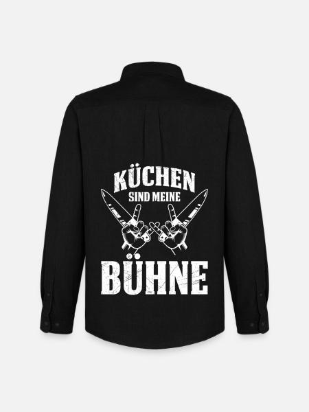 LES CUISINES SONT MA SCÈNE Amusant - Chemise Oxford homme Stanley/Stella - noir