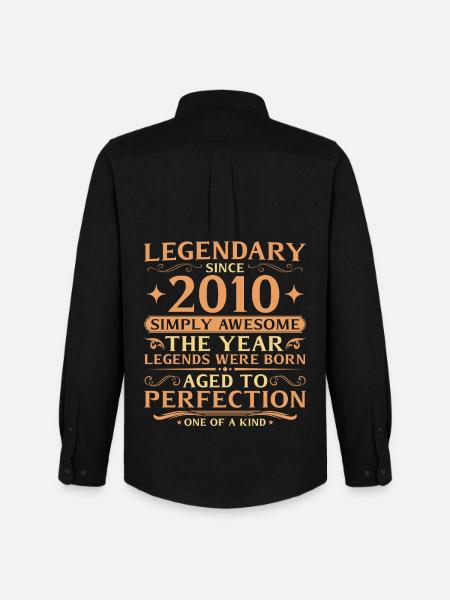 16e anniversaire de Legends 2010 - Chemise Oxford homme Stanley/Stella - noir