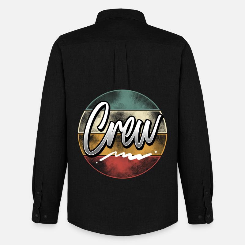 Crew - Männer Oxford Hemd von Stanley/Stella - Schwarz