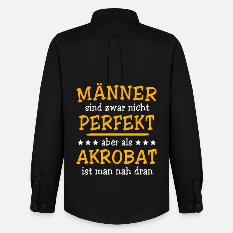 Akrobat Akrobatik - Männer Oxford Hemd von Stanley/Stella - Schwarz