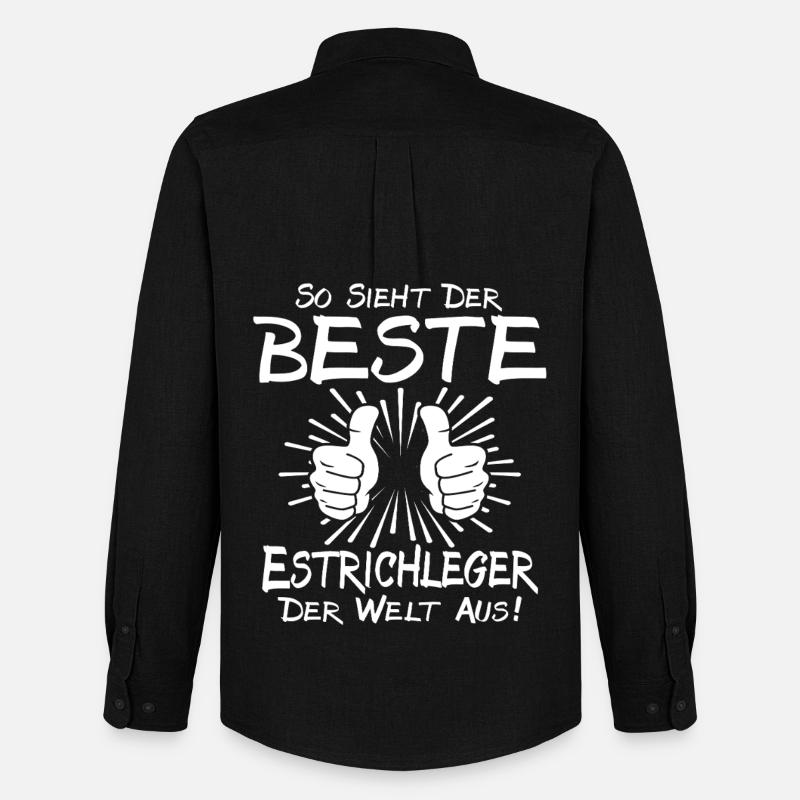Bester Estrichleger - Männer Oxford Hemd von Stanley/Stella - Schwarz