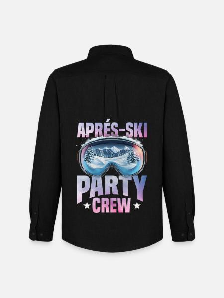 Après Ski Party Crew Slope - Men's Oxford Shirt by Stanley/Stella - black
