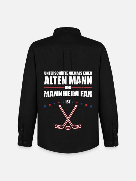 Alter Mann - Mannheim Eishockey Fan | Retro - Men's Oxford Shirt by Stanley/Stella - black