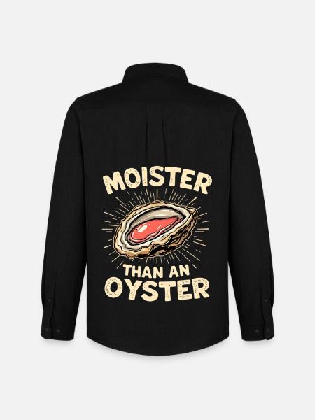 Moist as an oyster – pun - Men's Oxford Shirt by Stanley/Stella - black