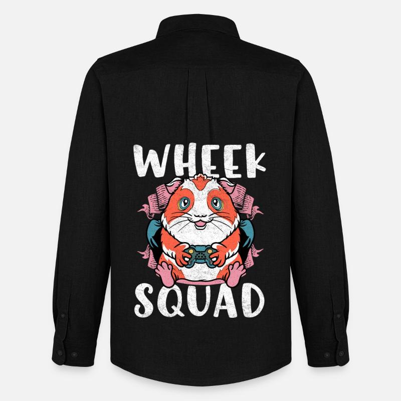 Woche Squad Hamster Gaming - Männer Oxford Hemd von Stanley/Stella - Schwarz