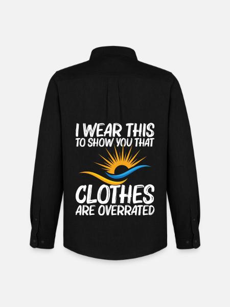  Nakedness Freedom Lover Nudist Camp Naturism - Men's Oxford Shirt by Stanley/Stella - black