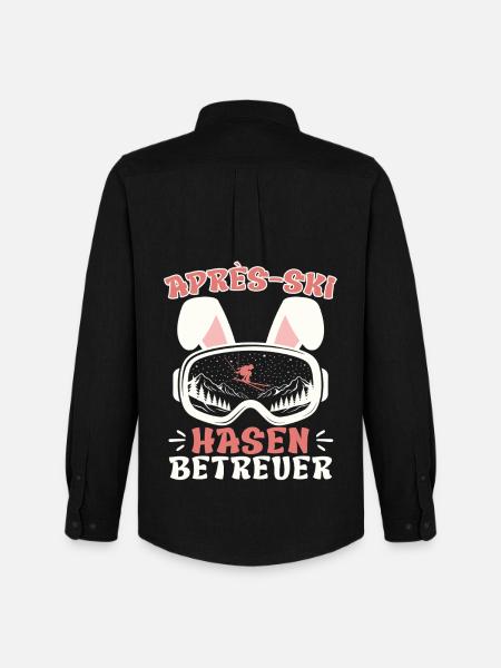 Après-ski RABBIT SUPERVISOR Fun - Men's Oxford Shirt by Stanley/Stella - black