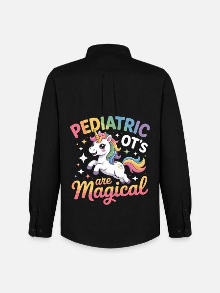Pädiatrie Magisch Einhorn - Männer Oxford Hemd von Stanley/Stella - Schwarz