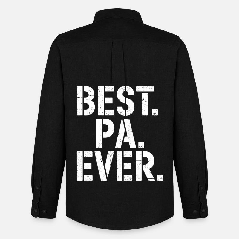 Best. Pa. Ever. - Männer Oxford Hemd von Stanley/Stella - Schwarz