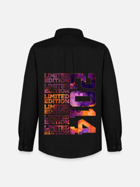 12E ANNIVERSAIRE ÉDITION LIMITÉE 2014 - Chemise Oxford homme Stanley/Stella - noir