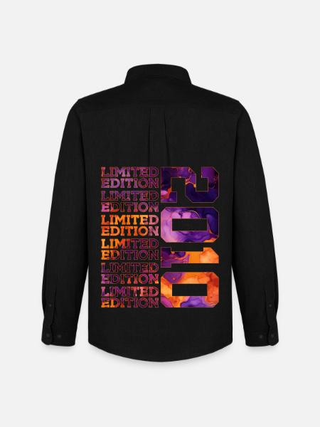16E ANNIVERSAIRE ÉDITION LIMITÉE 2010 - Chemise Oxford homme Stanley/Stella - noir