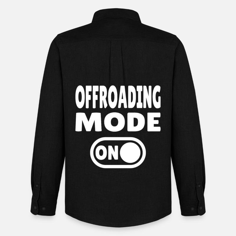 Offroading Mode ON – Abenteuer im Gelände - Männer Oxford Hemd von Stanley/Stella - Schwarz