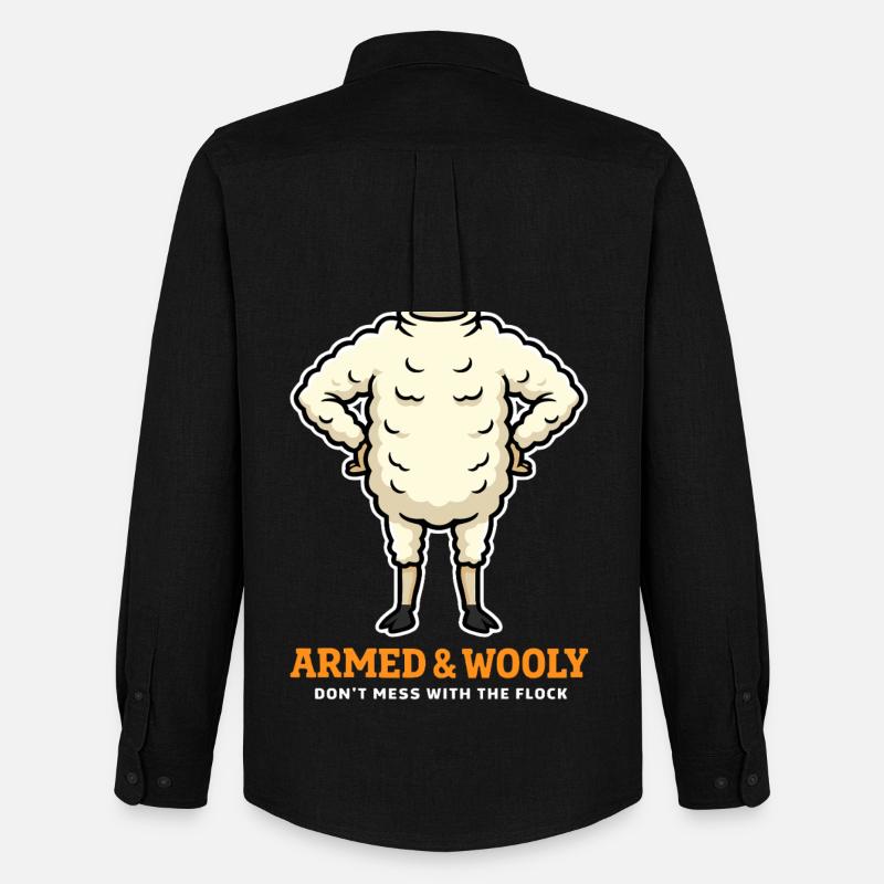 Schaf Kostüm - Männer Oxford Hemd von Stanley/Stella - Schwarz