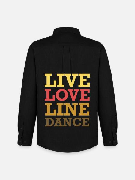 Live Love Line Dance - Men's Oxford Shirt by Stanley/Stella - black