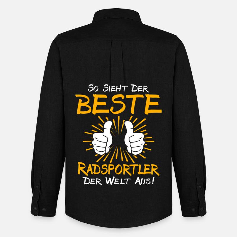 Radsportler Geschenkidee - Männer Oxford Hemd von Stanley/Stella - Schwarz
