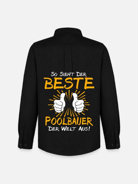 Pool Builder Gift Idea - Men's Oxford Shirt by Stanley/Stella - black