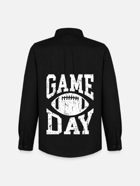 Game Day Football - Men's Oxford Shirt by Stanley/Stella - black