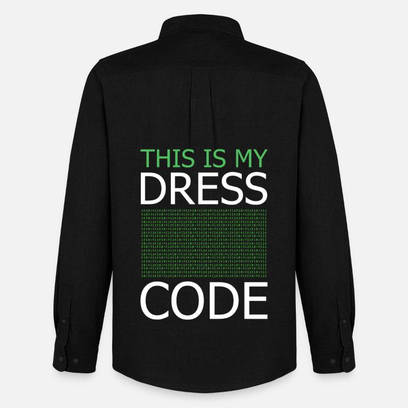 Voici mon code vestimentaire – Code vert - Chemise Oxford homme Stanley/Stella - noir