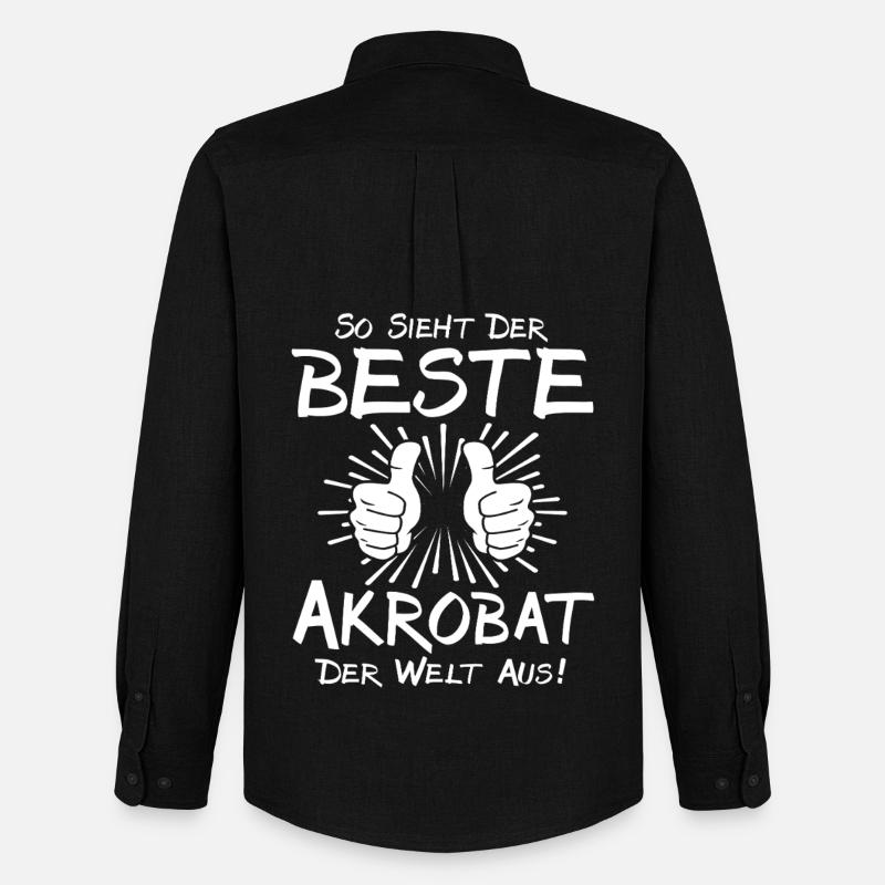 Bester Akrobat - Männer Oxford Hemd von Stanley/Stella - Schwarz