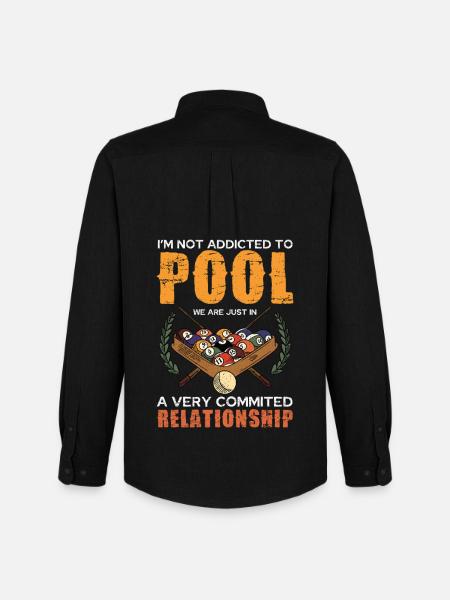 Pool Passion: Firmly Connected - Men's Oxford Shirt by Stanley/Stella - black
