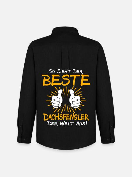 Dachspengler Geschenkidee - Männer Oxford Hemd von Stanley/Stella - Schwarz