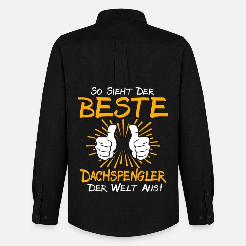 Dachspengler Geschenkidee - Männer Oxford Hemd von Stanley/Stella - Schwarz